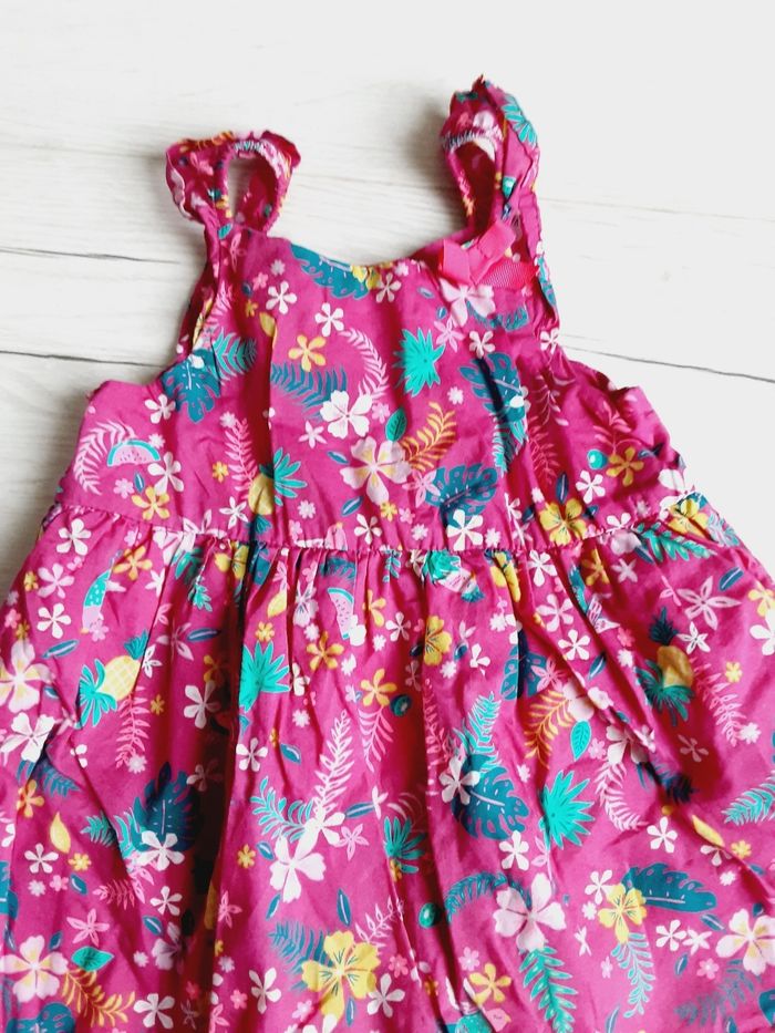 Vêtement bébé fille robe à fleurs Sergent Major 9 mois - photo numéro 2