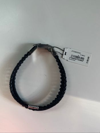 Bracelet homme Fossil noir multirangs neuf avec étiquette