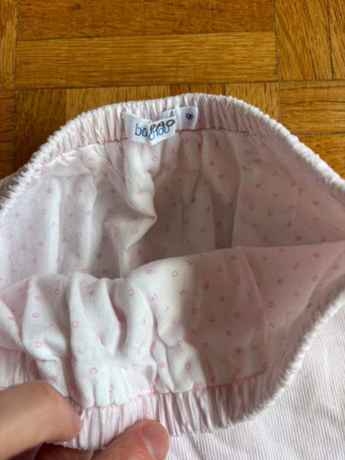 Sarouel velours rose pale Boutchou 12 mois neuf - photo numéro 6