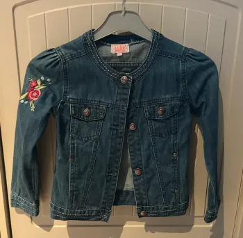 6 ans - la compagnie des petits veste jeans brodée