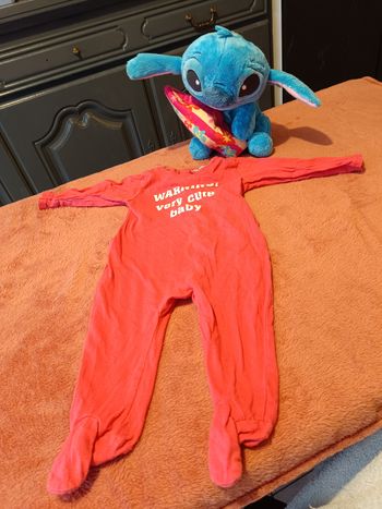 Pyjama bébé fille rose 62 cm In Extenso – Warning Very Cute Baby