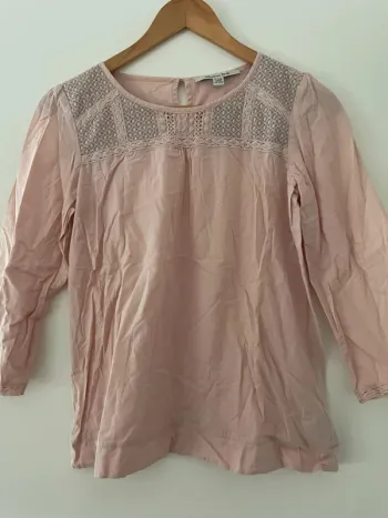 Haut Massimo Dutti rose 13-14ans