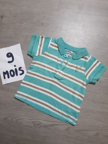 Maillot t-shirt polo 9mois garçon