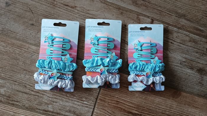 3 Lots d'ornements cheveux Reine des neiges neufs