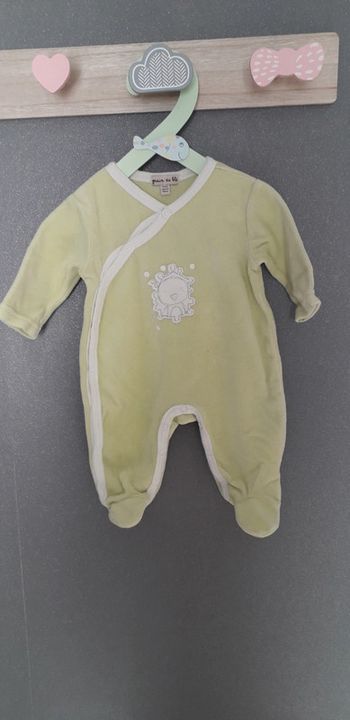 Pyjama velours mixte 1 mois