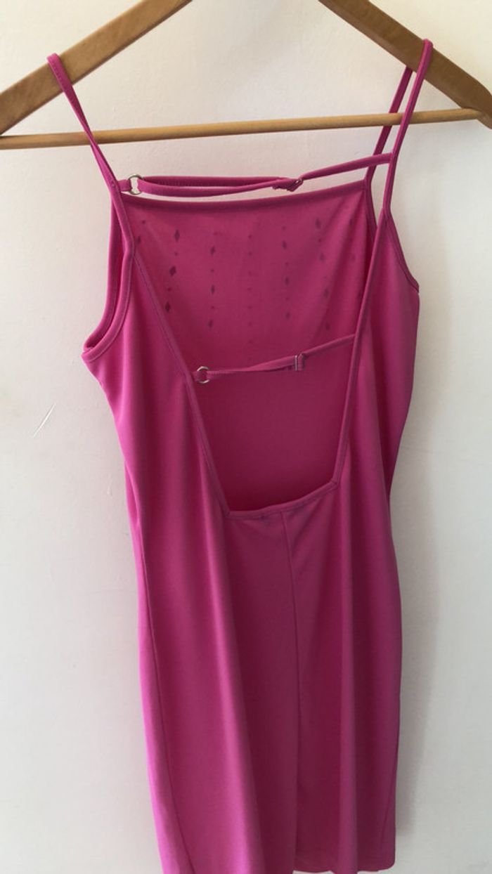 Robe à fines bretelles rose taille 40 / robe d’été rose - photo numéro 3