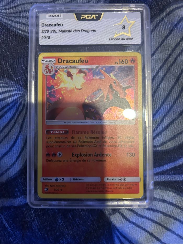 Carte Pokémon Dracaufeu grade