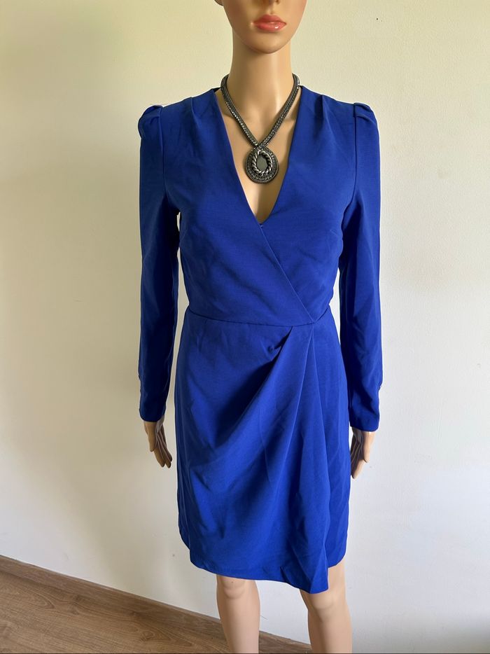 Robe bleue neuve à manches longues Morgan taille 34 (valeur 70€)