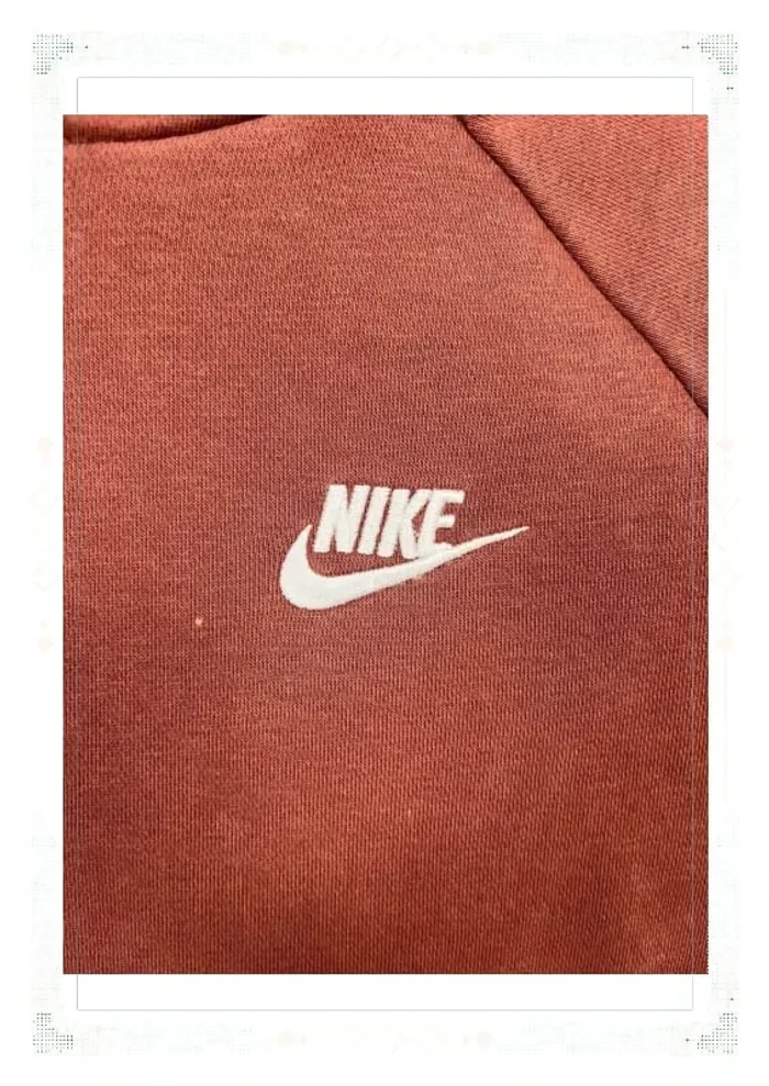 Nike pull à capuche bordeaux femme taille S - photo numéro 3