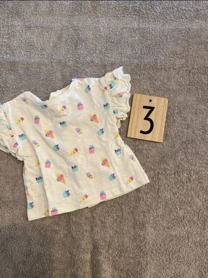 Lot de 3 tee shirt fille 3 mois - photo numéro 4