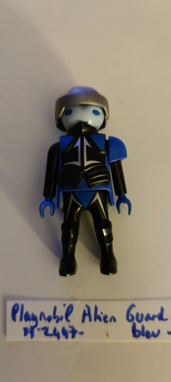 Alien Playmobil Guard bleu