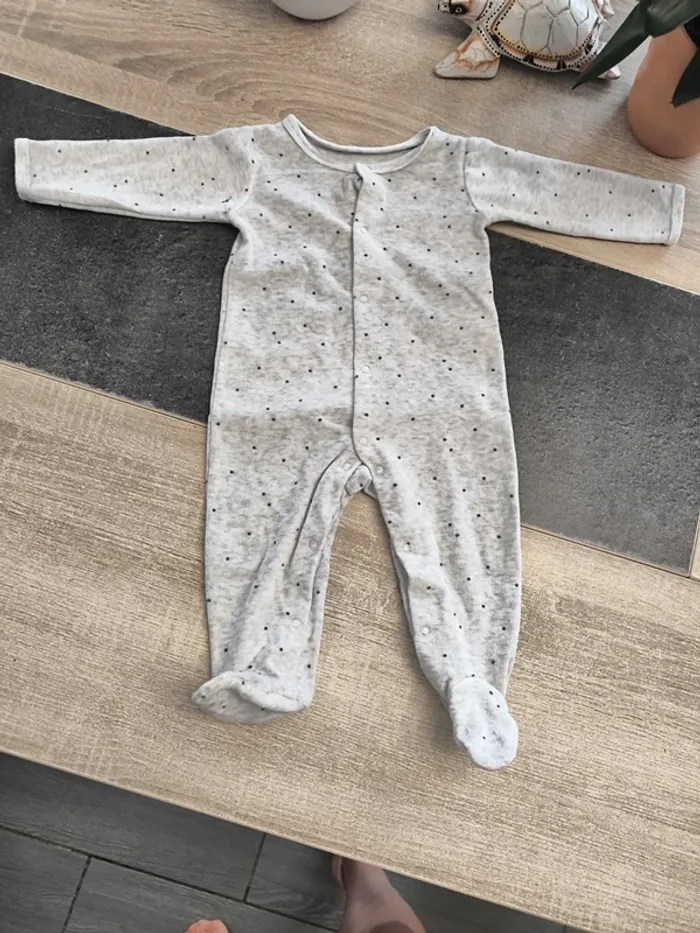 Pyjama hiver garçon 9 mois Chocolatine - photo numéro 2