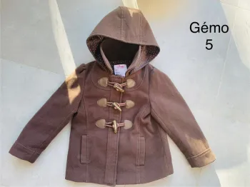 Manteau duffle-coat hiver fille avec capuche