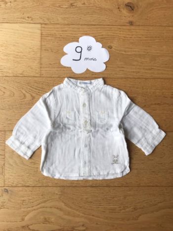 Chemise col Mao 9 mois kiabi