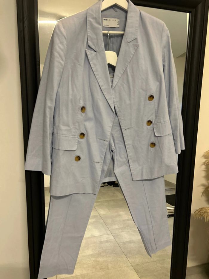 Ensemble tailleur Asos Petite 34/30 bleu ciel
