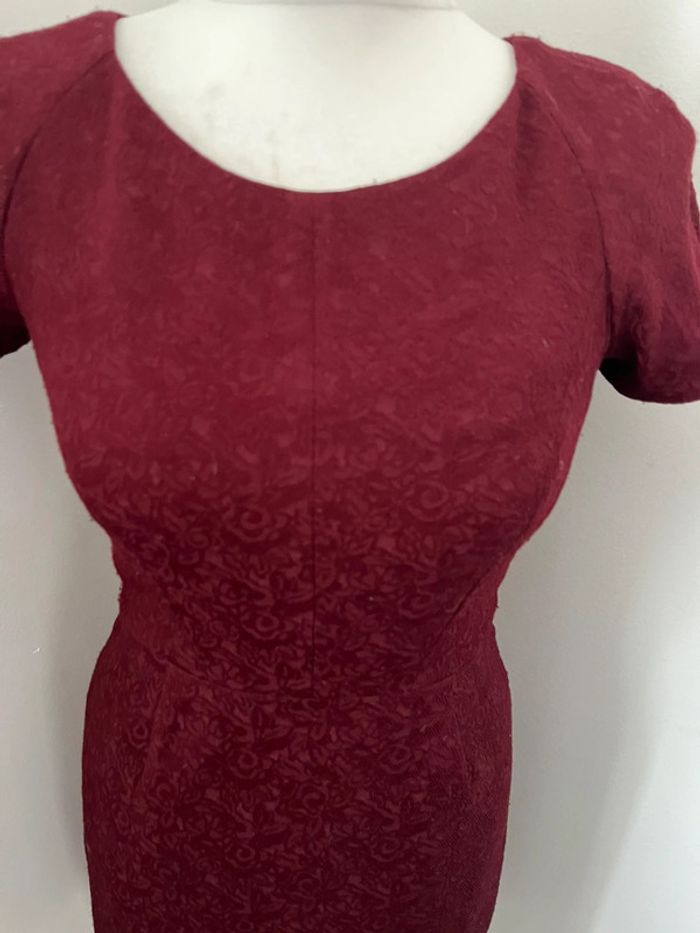 Robe cintrée bordeaux The Kooples S - photo numéro 3
