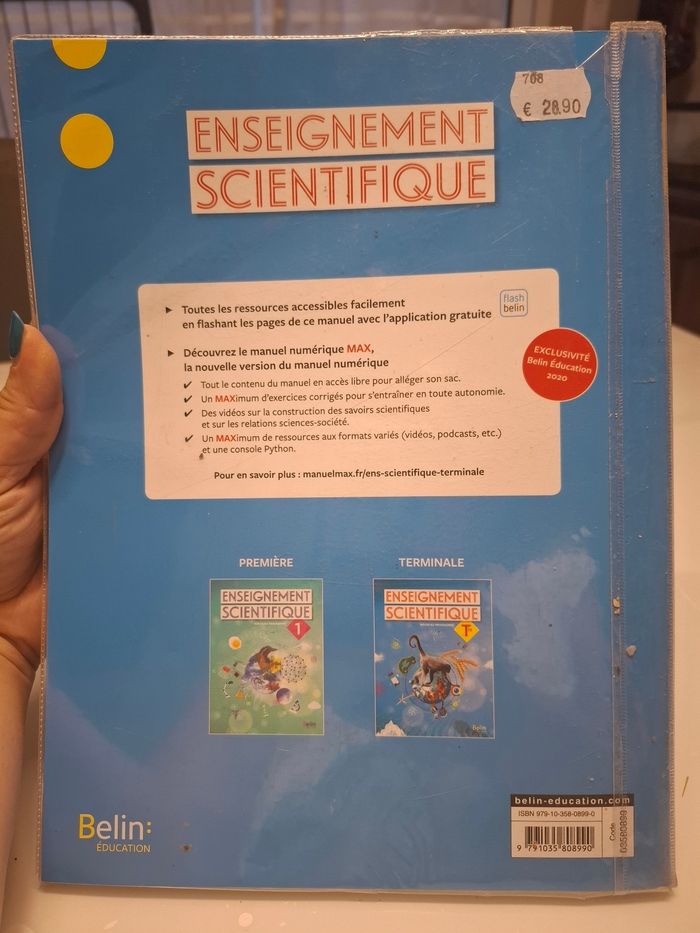 Manuel enseignement scientifique terminale - photo numéro 2