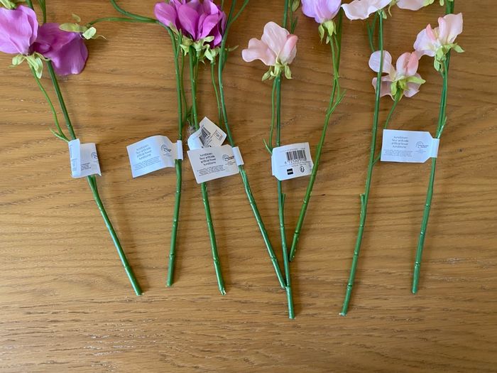 NEUF Hema Lot de 8 fleurs artificielles fuchsia et rose - photo numéro 3
