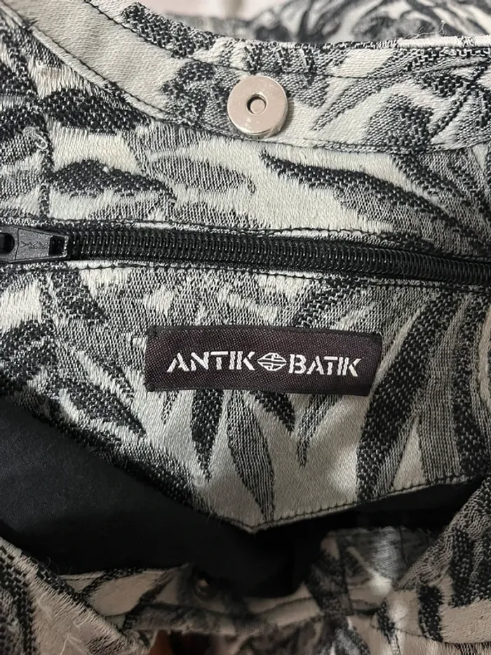 Sac Antik Batik gris et blanc - photo numéro 2