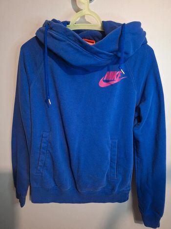 Sweat à capuche vintage nike bleu - taille S