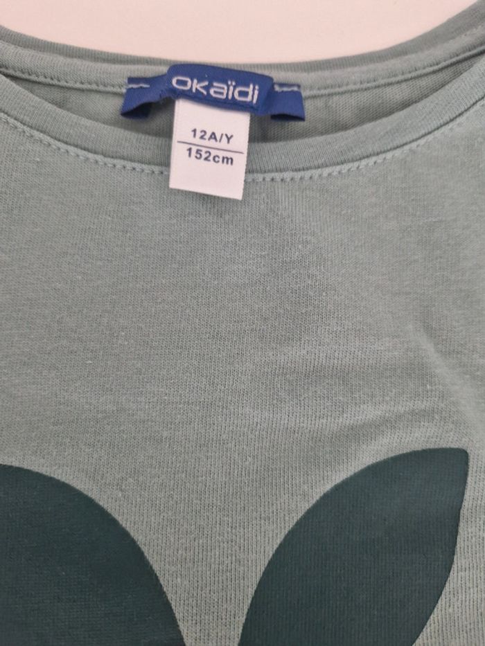 T-shirt manches courtes 12 ans Okaïdi fille cerises 🍒 - photo numéro 3