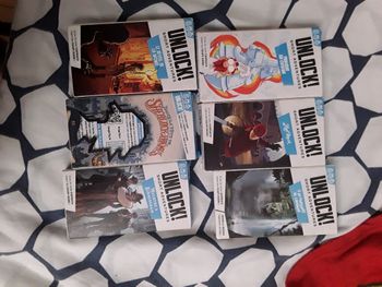 Jeu Unlock! Short aventures : panique en cuisine, red mask,  le réveil de la momie, dans la tête  de Sherlock Holmes, meurtre à birmingham, a la poursuite de Cabrakan