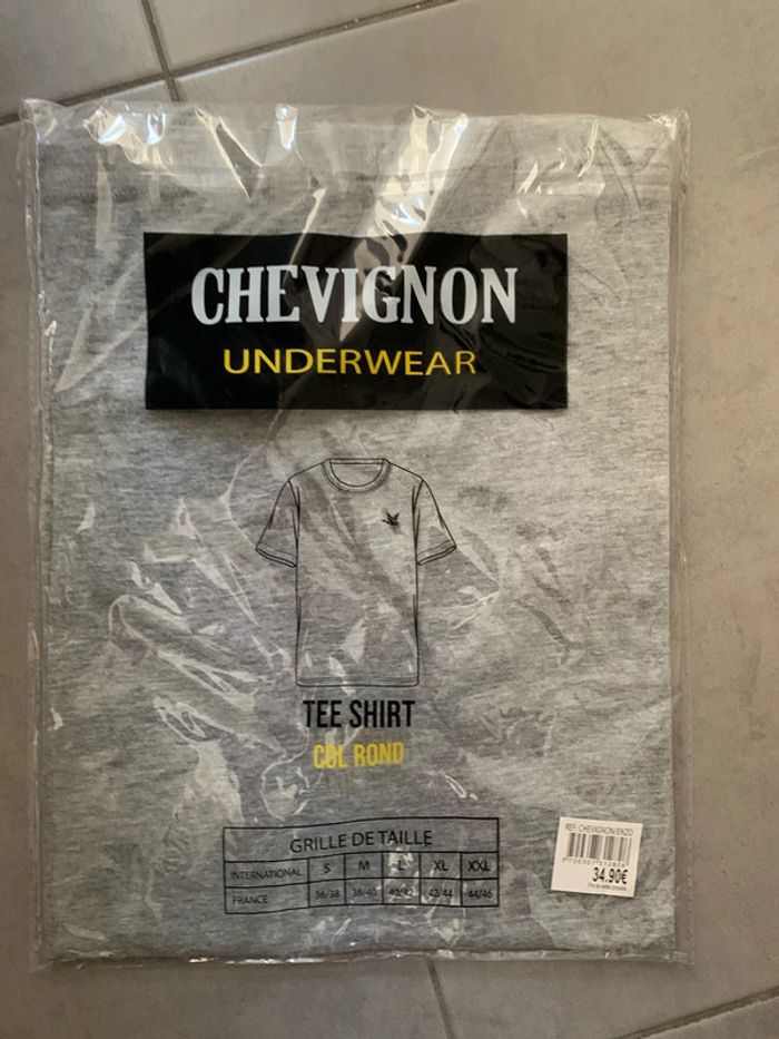 t shirt unis homme chevignon - photo numéro 2