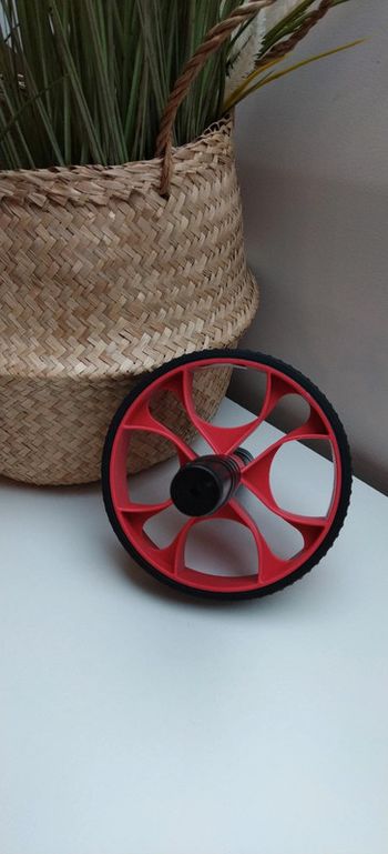 Roue pour entraînement abdos rouge/noir Lidl