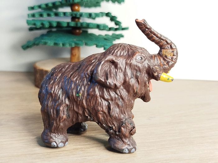 SAFARI figurine jeune mammouth animal préhistorique - photo numéro 3