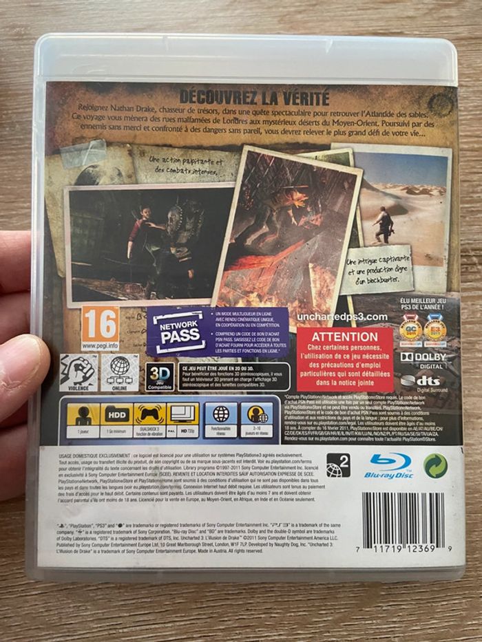 Lot de 3 jeux uncharted sur ps3 - photo numéro 12