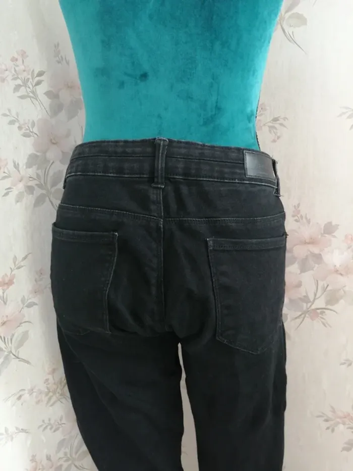 Jeans skinny noir troué aux genoux / fb sister / (XL) - photo numéro 8