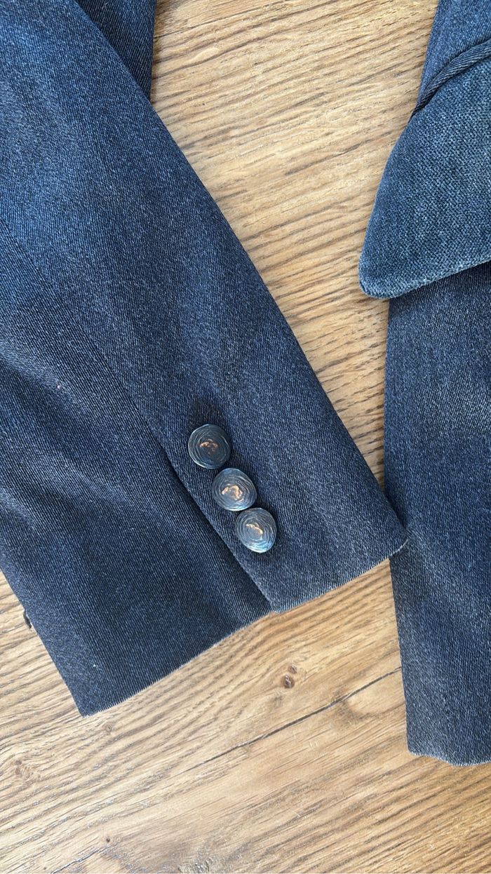 Veste blazer Vintage en laine Cyrillus Paris - Made in France - photo numéro 3