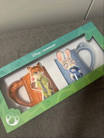 Starbucks chine china collection zootopie 2025 coffret Nick et Judy
