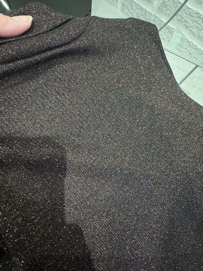 Tee shirt fille col roulé manches longues pailleté orchestra 8 ans - photo numéro 3