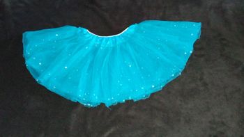 Tutu jupe bleue à paillettes 4 ans