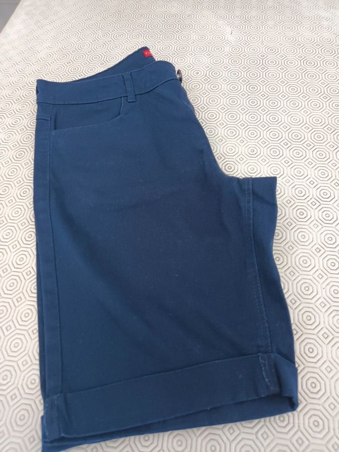 Bermuda Tissaia T 38 bleu - photo numéro 5