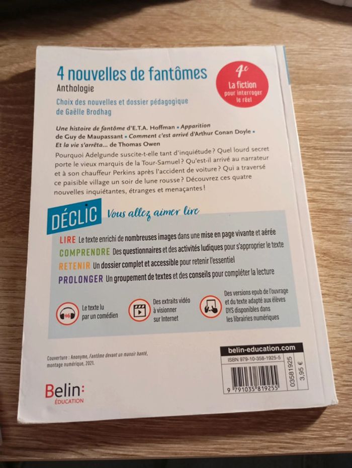 Livre "4 nouvelles de fantômes" - photo numéro 2