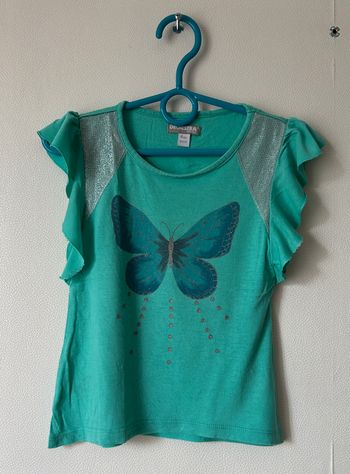Tee-shirt fluide imprimé papillon