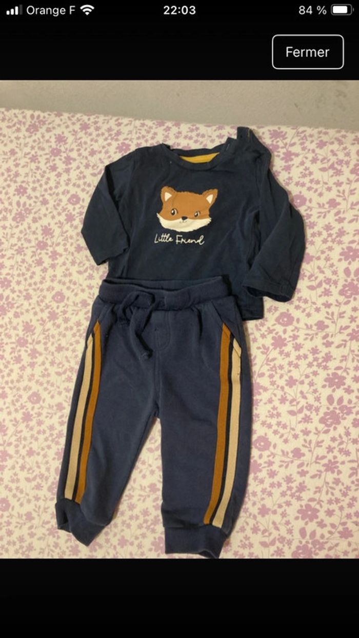 Pantalon et t shirt taille 3 mois