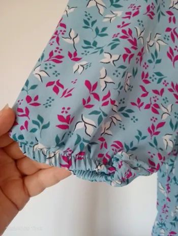 Robe longue turquoise