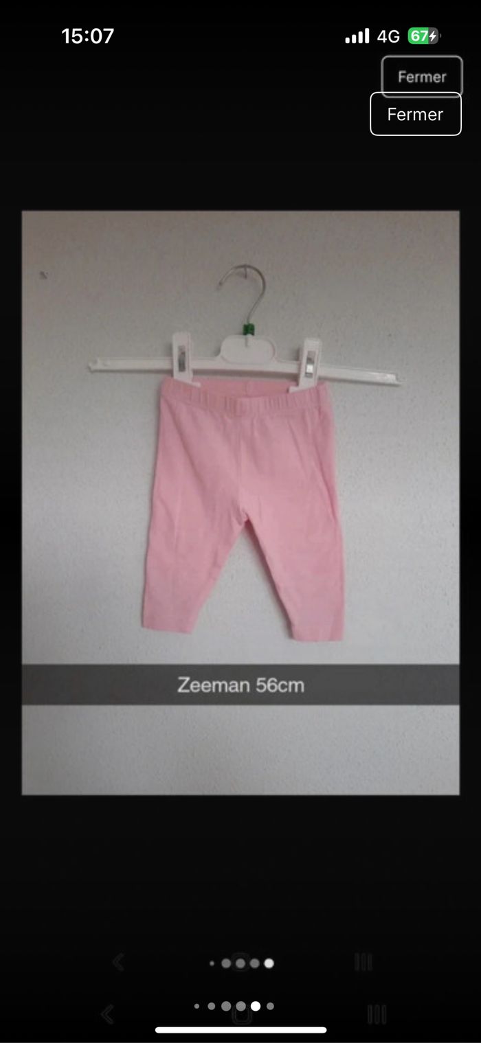 Lot de vêtements bébé 1 mois 56cm - photo numéro 8