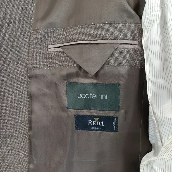 Veste de costume grise Soren Ugo Ferrini - Taille 27 100% laine A475 - photo numéro 15