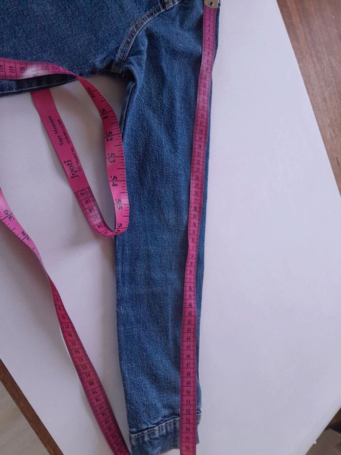 Petite veste en jean ptes bombes modèle ranger  jeans couture - photo numéro 9