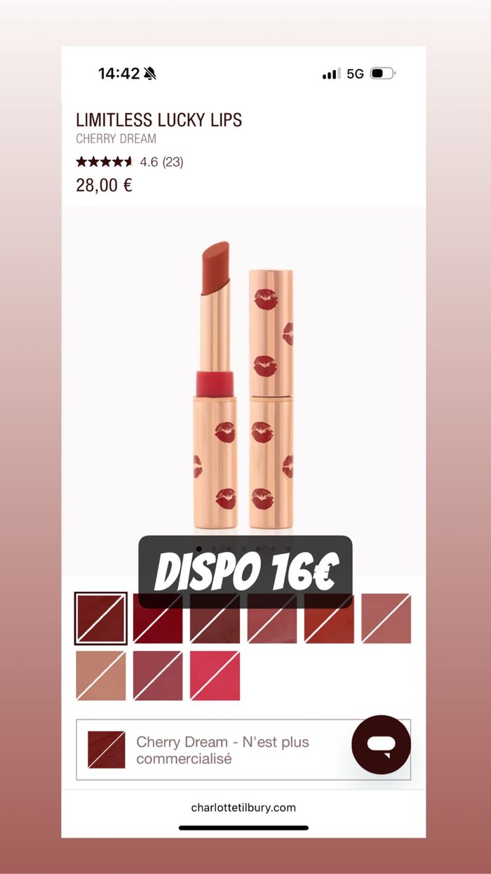 Rouge à lèvre charlotte tilbury