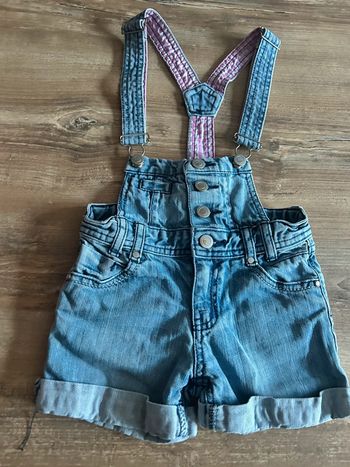 Salopette short 6 ans fille