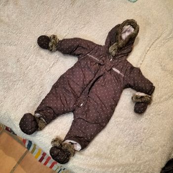 Combinaison de ski bebe 6 mois marron