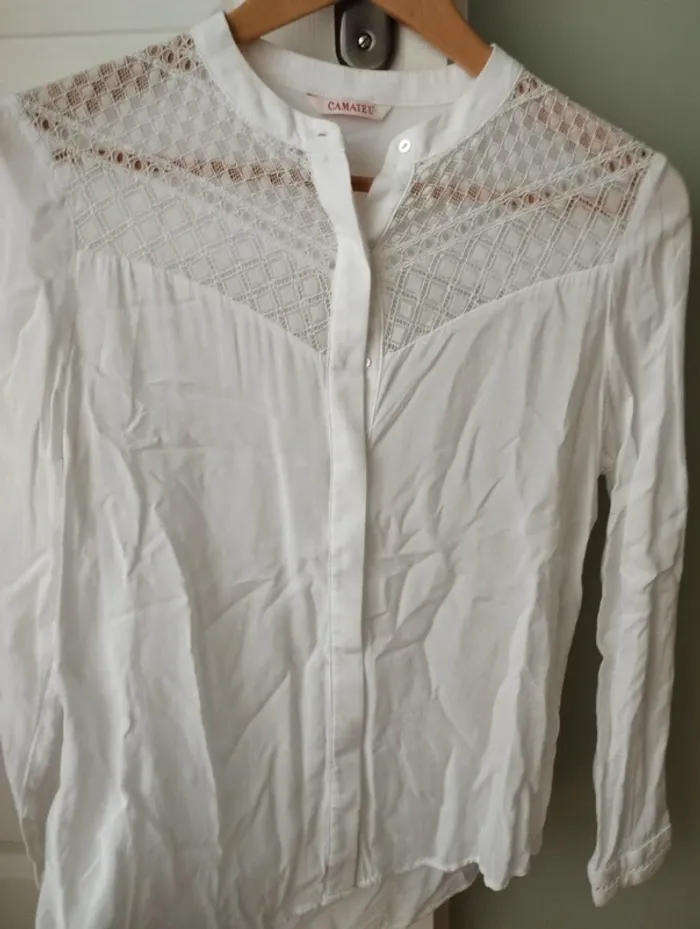 Chemise blanche camaïeu 36