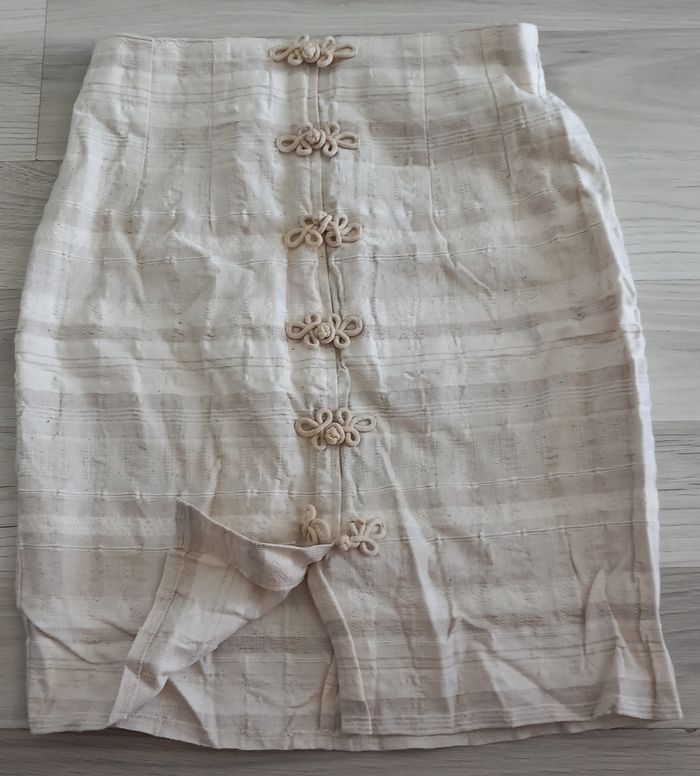 Jupe courte crème Pimkie taille 38 - photo numéro 6