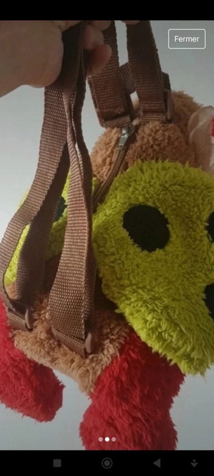 Sac a dos peluche coccinelle - photo numéro 2