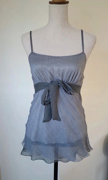 Débardeur en voile gris à motifs Kiabi Taille 36